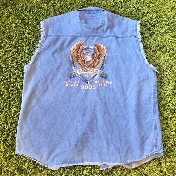 Vintage Other - VINTAGE 2005 Bike Week Cut Off Shirt